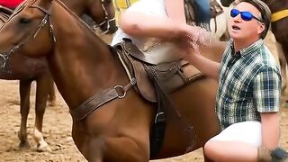 O cavalo deu nele kkk