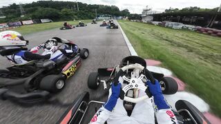 My first time driving a go-kart.