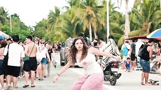 Beautiful girl on the road best smile cutepia