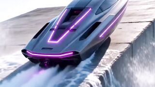 A boat transforms into a supercar.