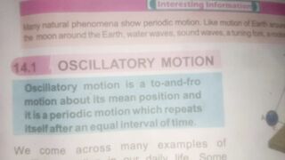 Oscillatory Motion