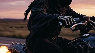 Motorcycle with reaper💀