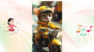 Uma dupla improvável em uma aventura sobre duas rodas! 🐱🐸🏍️