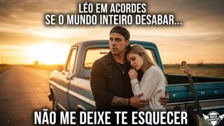 Se o mundo inteiro desabar..." 🖤 | Léo em Acordes — Não Me Deixe Te Esquecer (Rock Romântico)