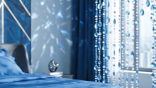 Room decorated with crystal-clear