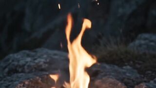 Spartan Night: The Quiet Fire Within #campfire #solitude  #relaxingfire