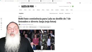 LULA desfila ROBÔ DOMÉSTICO CHINÊS em CIMA de PNEUS CARECAS para fingir SOBERANÍIIIA