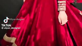 Gorgeous Red Long Frock