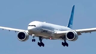Boeing 777X Returns to Boeing Field After Test Flight | N779XY