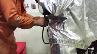 Fire drill on vessel