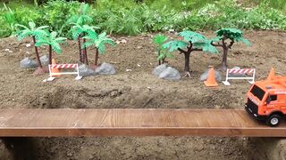 Bridge Construction Vehicles, Dump Trucks Blocks Toys