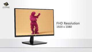 Z-Edge Computer Monitor, Full HD 1920 x 1080p IPS Display 75Hz PC Monitor with HDMI, VGA, Frameless