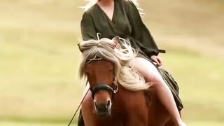 Girl status girls riding in garden #girlsstatus#horse