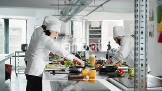 People cooking professional