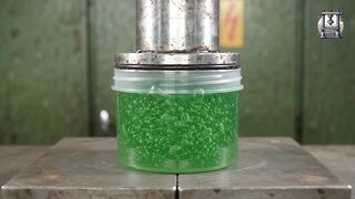 What Happens When a Hydraulic Press Crushes Slime? 😱