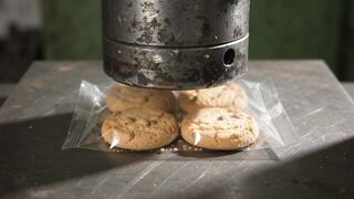Hydraulic Press vs Cookies 😱 | Watch Them Get Crushed