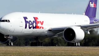 FedEx Boeing 777F N837FD | BOE418 Test Flight at Paine Field ✈️🔥