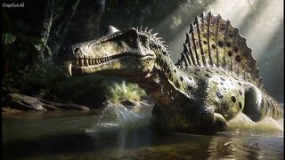 THE DINOSSAUR SPINNOSSAUR IN THE FOREST