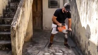 From Dirty Concrete to a Luxury Grass Carpet