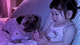 Cute baby reaction 2