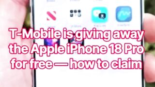 T-Mobile Is Giving The Apple iPhone 18 Pro For Free