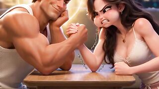 Girlfriend vs Boyfriend Arm Wrestle! 😱💪