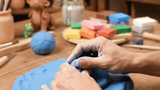 HANDS THAT TRANSFORM — The Art of Modeling with Clay 👐✨(Stitch)