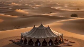 CAVALEIROS ÁRABES EXIBEM SEUS BELOS CORCEIS PARA O SHEIK E SEUS CONVIDADOS
