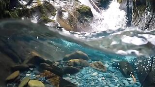 the freshness of clear water in a place