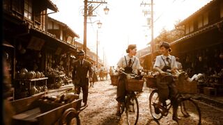 A Beautiful Journey Through an Old Village Market