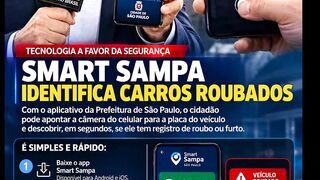 O Smart Sampa Cidadão é um aplicativo gratuito da Prefeitura de São Paulo que permite à população ajudar na segurança pública