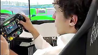 Kimi’s first laps on his new sim!