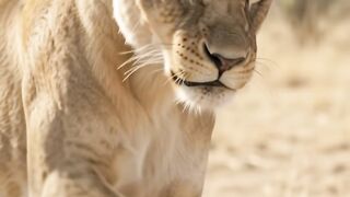 lion funny moment in the morning