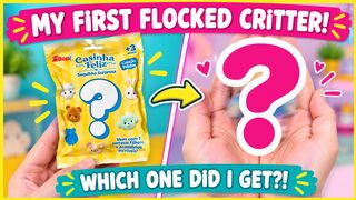 Mystery Bag. My FIRST Ever Flocked Critter. I'm an Auntie to a Tiny Flocked Critter.