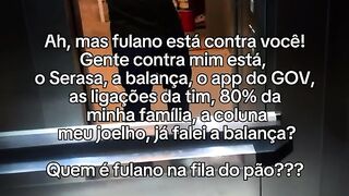 Quem é fulano na fila do pão?