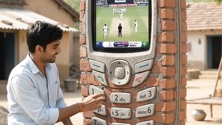 Giant Nokia 6600 Watching a Cricket Match! 😱🏏📱