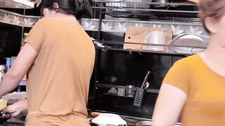 A steamy cooking session for two