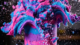 Oddly Satisfying Kinetic Sand Cylinder Crushing ASMR