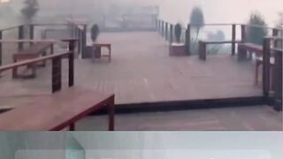 Mount Bromo Land Fire Spreads — Cafe Perched on Cliff Edge Severely Threatened!