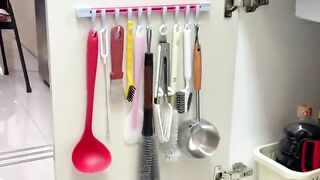 Wall mounted sliding hook for kitchen