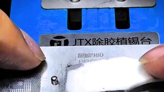 Como Passar Pasta de Solda no Stencil com CPU para Reballing Perfeito 🔥 | Técnica dos Movimentos Circulares