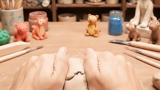 HANDS THAT TRANSFORM — The Art of Molding Clay 👐✨ (Pinocchio)
