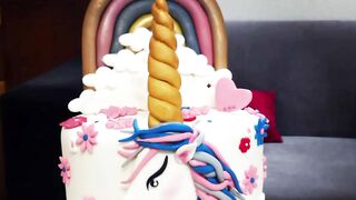 Cake Decorating Ideas | Cake Design | Fondant Cake |Semi fondant Cake #myfamilyframe #shorts