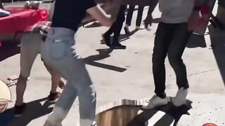 Never walk on street art #shorts