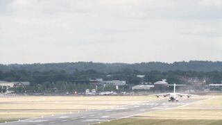 Military Transport Plane Take Off