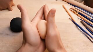 HANDS THAT TRANSFORM — The Art of Molding Clay 👐✨ (Michael Jackson)