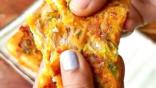 Yummy bread besan chilla