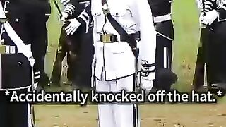 Soldier ceremony moment