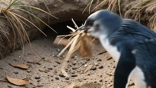 “Wait Until You See Who’s Hiding in This Beach Nest! 🐧😲”