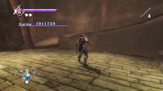 Ninja Gaiden depois de matar o dinossauro esqueleto